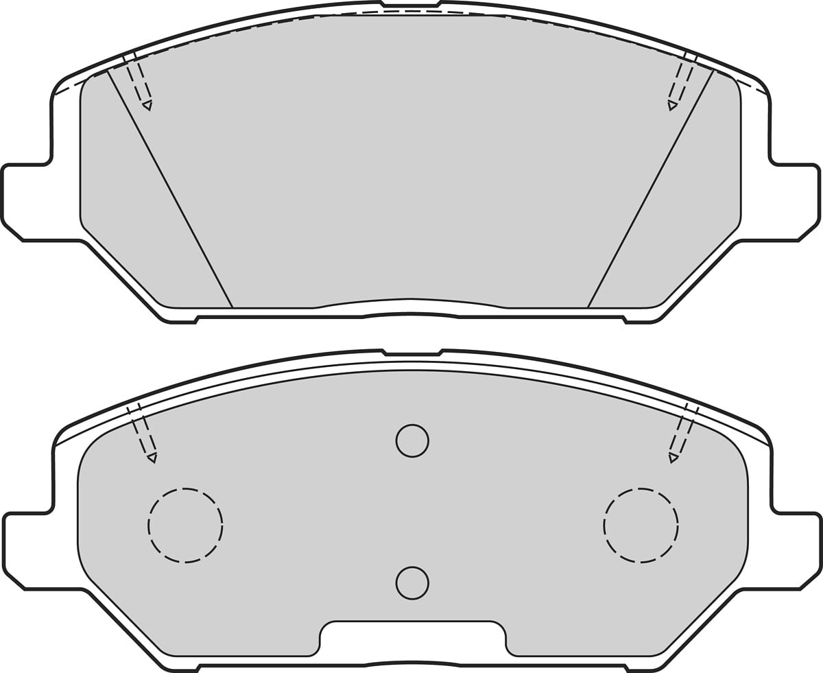 Jeu de 4 plaquettes de frein VALEO ref. 302733